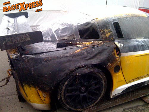 Corvette veel schade